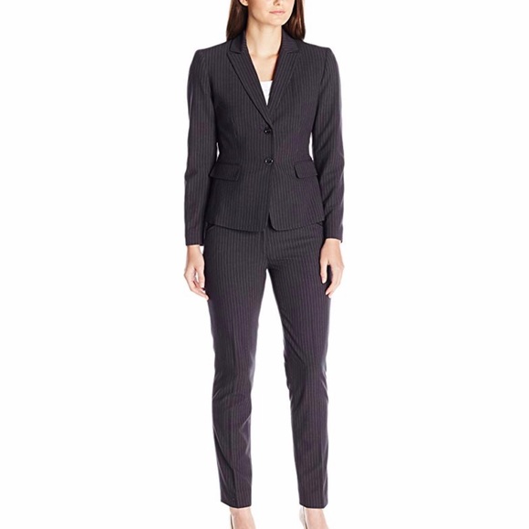 Tahari Arthur S. Levine Pinstripe Pant Suit - Picture 1 of 5